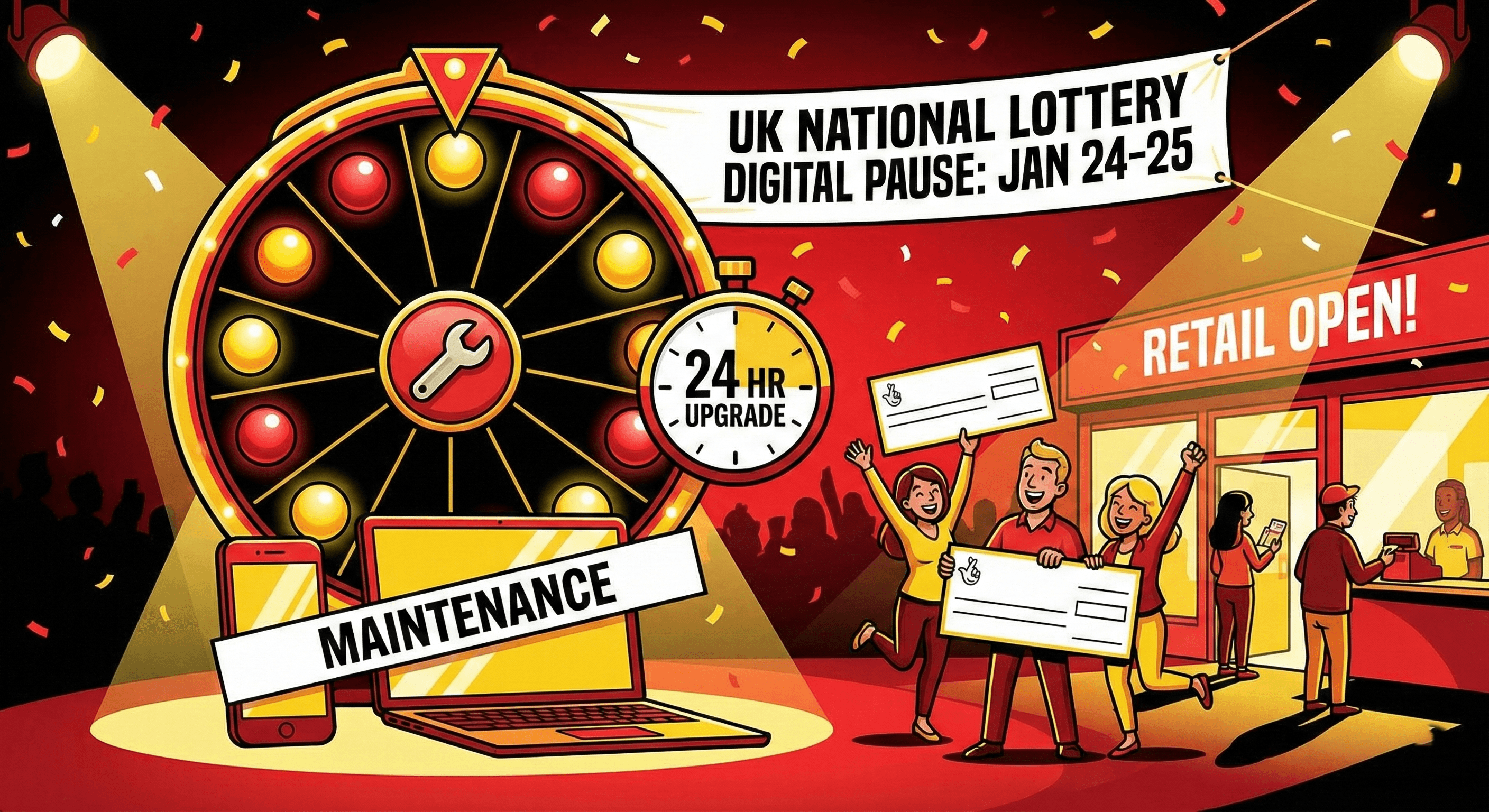 Allwyn has confirmed a comprehensive 24-hour suspension of all United Kingdom National Lottery digital services